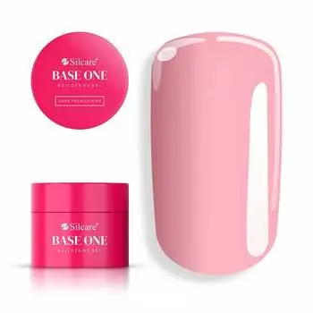 Gel Base One Dark French Pink 50 г Самовыравнивающийся гель для наращивания ногтей Silcare