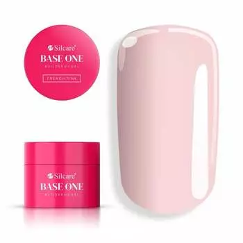 Gel Base One French Pink 15 г Самовыравнивающийся гель для наращивания ногтей Silcare