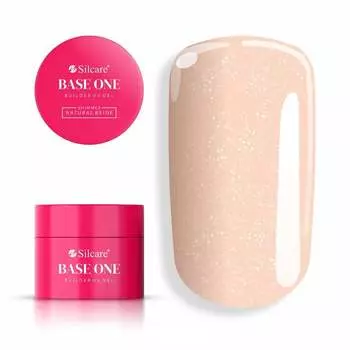 Gel Base One Shimmer Natural Beige 50 г Самовыравнивающийся гель для наращивания ногтей Silcare