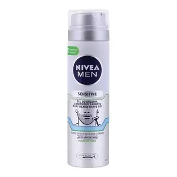 Гель для бритья Sensitive для 3-дневного ухода за бородой Nivea Men, 200 мл