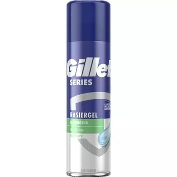 Гель для бритья серии Sensitive Gillette, 200 ml