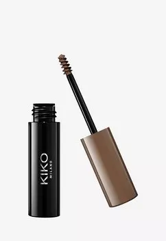 Гель для бровей Eyebrow Fibers Colored Mascara KIKO Milano, цвет 05 deep brunettes