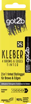 Гель для бровей got2b 2in1 Stylinggel Brows & Edges Tinted Dunkelbraun bis Schwarz