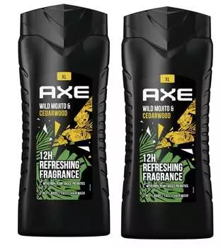 Гель для душа, 2x400 мл Axe, Wild Mojito