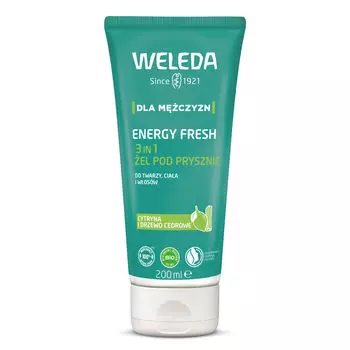 Гель для душа 3в1 Weleda Energy Fresh, 200 мл