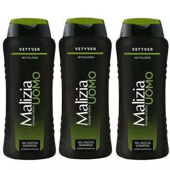 Гель для душа, 3x250 мл Malizia Uomo