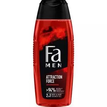 Гель для душа, 400 мл Fa, Men Attraction Force