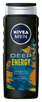 Гель для душа 500мл DEEP ENERGY NIVEA SHOWER