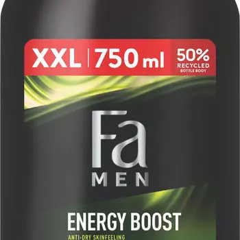 Гель для душа, 750 мл Fa Men energy boost