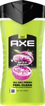 Гель для душа AXE 3-in-1 Duschgel & Shampoo Epic Fresh