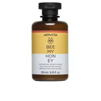 Гель для душа Bee my honey gel de bao con miel, aloe y aceites esenciales - limpia suavemente la piel Apivita, 250 мл.