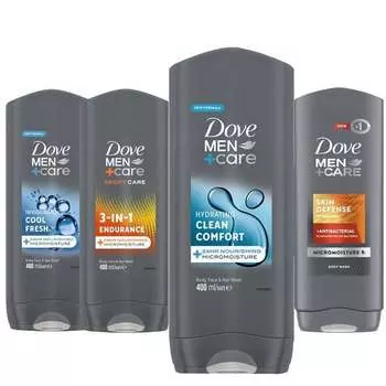 Гель для душа Care Mix, 4x400 мл Dove Men