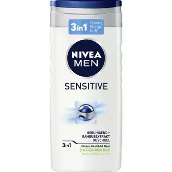 Гель для душа чувствительный NIVEA, 250 ml
