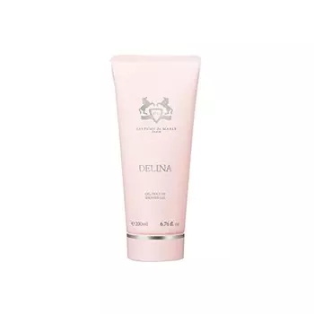 Гель для душа Delina для женщин, 6,7 жидких унций - Верхние ноты: ревень, личи, эссенция бергамота - Ноты сердца: турецкая роза, пион, ваниль - Базовые ноты: кашмеран, мускус - 200 мл, Parfums De Marly