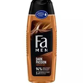 Гель для душа для тела и волос 2в1 Dark Passion Fa Men, 250 ml