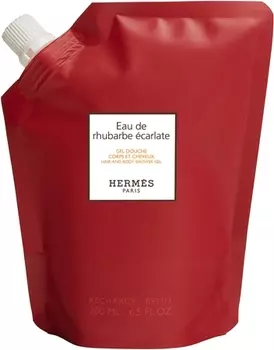 Гель для душа для тела и волос HERMS Le Bain Eau de rhubarbe carlate, unisex 200 ml
