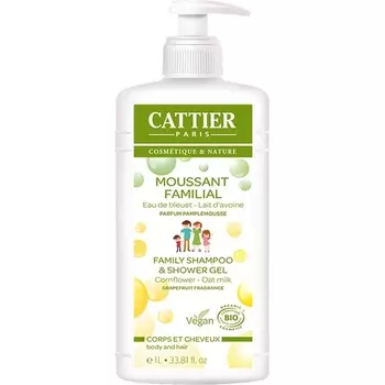 Гель для душа и шампунь 1л, Cattier