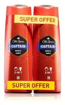 Гель для душа и шампунь 2-в-1 для мужчин Old Spice Captain