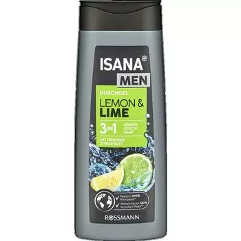 Гель для душа «Лимон и лайм» ISANA, 300 ml