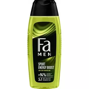 Гель для душа Men Xtreme Sport Energy Boost 3в1 400 мл, Fa
