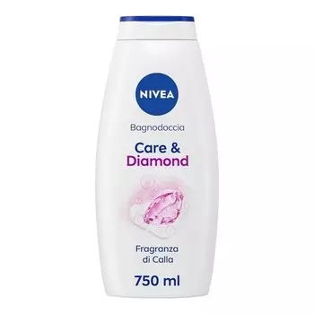 Гель для душа NIVEA Care & Diamond 750 мл - Обогащен витаминами C, E и питательными маслами с цветочным ароматом каллы