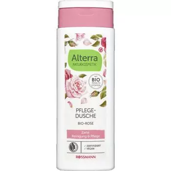 Гель для душа органическая роза Alterra NATURKOSMETIK, 250 ml