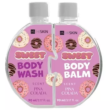 Гель для душа Puzzle Body Pina Colada 90 мл + Бальзам для тела 90 мл Hiskin
