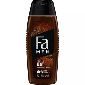 Гель для душа с формулой 2-в-1 с ароматным кофейным ароматом, 400мл Fa Men Coffee Burst
