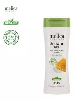 Гель для душа с медом и экстрактом молока, 250 мл Melica Organic