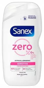 Гель для душа SANEX Zero Hypoallergenic Sensitive 0% алк 400 мл
