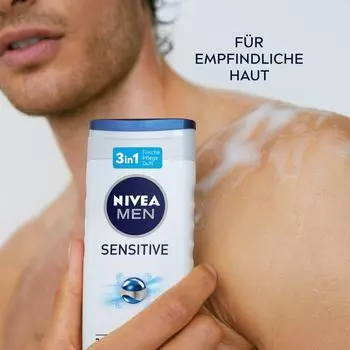 Гель для душа Sensitive 3в1 экономичная упаковка (6х250 мл) 1500 мл NIVEA