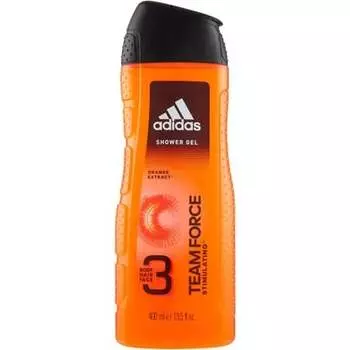Гель для душа Team Force 3в1 400мл, Adidas