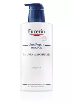 Гель для душа WASCHFLUID UREAREPAIR ORIGINAL 5%, REINIGT SEHR TROCKENE HAUT Eucerin