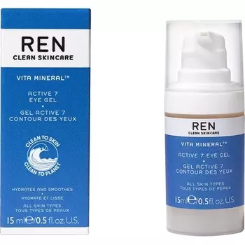 Гель для глаз Clean Skincare Vita Mineral Active 7, 15 мл, 0,5 жидких унций., Ren