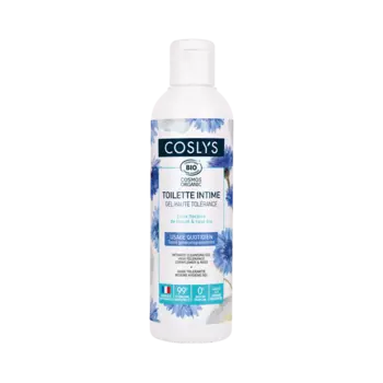 Гель для интимной гигиены без отдушек с васильком и розой, высокая переносимость, 450 мл Coslys