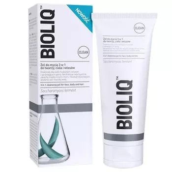 Гель для мытья лица, тела и волос 3в1, 180 мл Bioliq Clean, Aflofarm