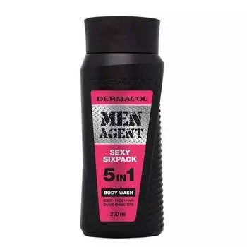 Гель для мытья тела Sexy Sixpack Body Wash, 5в1, 250 мл Dermacol, Men Agent