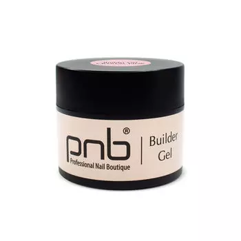 Гель для наращивания ногтей УФ/LED кристально розовый, розовый, 15 мл Pnb Builder gel, цвет сrystal pink