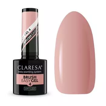 Гель для ногтей Claresa во флаконе с кисточкой Easy Gel 5 г 4 Medium Beige