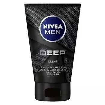Гель для очищения лица и бороды 100мл Nivea, Men Deep Clean
