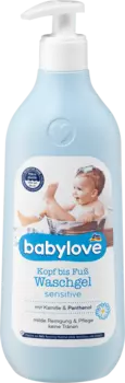 Гель для стирки ребенка с чувствительной головой до пят 500мл babylove
