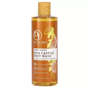 Гель для тела Dr. Jacobs Naturals Rich Castle с эфирным маслом апельсина и имбиря, 473 мл