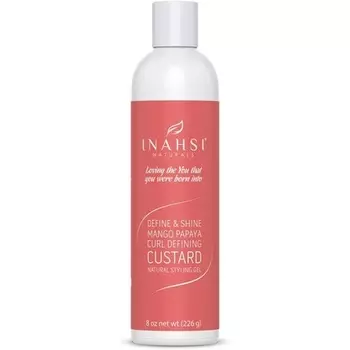 Гель для укладки Define & Shine Mango Curl Defining Custard, 8 унций, 226 г, Inahsi Naturals