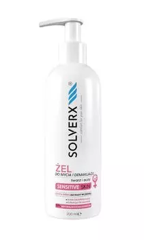 Гель для умывания лица Solverx Sensitive Skin, 200 мл