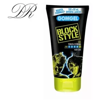 Гель для волос Malizia Gomgel Block Style экстремальной фиксации, тюбик 150 мл, Gum Gel