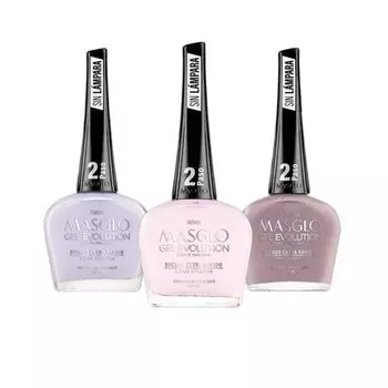 GEL EVOLUTION Лак для ногтей с эффектом геля. Не требуется УФ/светодиодная лампа. Срок действия до 12 дней. Masglo