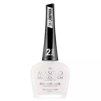 GEL EVOLUTION Лак для ногтей с эффектом геля Не требуется УФ/светодиодная лампа Срок действия до 12 дней TIZA 0,5 жидких унций Masglo