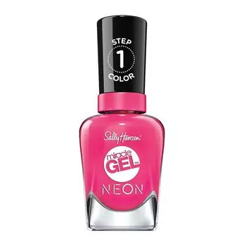 Гель-лак для ногтей 050 фуксия лихорадка, 15 мл Sally Hansen Miracle gel neon