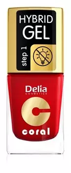 Гель лак для ногтей Delia Cosmetics Coral Nail Enamel Hybrid Gel, оттенок 01 11 мл