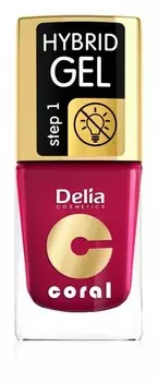 Гель лак для ногтей Delia Cosmetics Coral Nail Enamel Hybrid Gel, оттенок 06 11 мл
